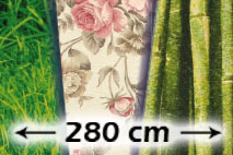 Blumen, Früchte, Pflanzen - 280 cm Dekostoffe