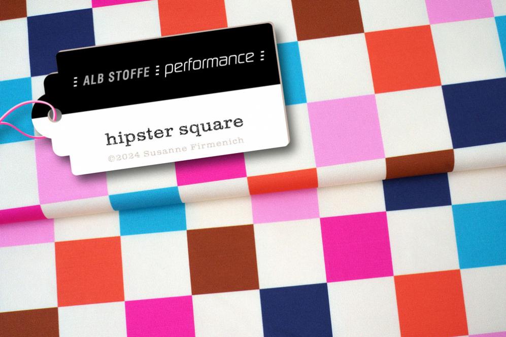 Albstoffe - Performance - Hipster Square - White 