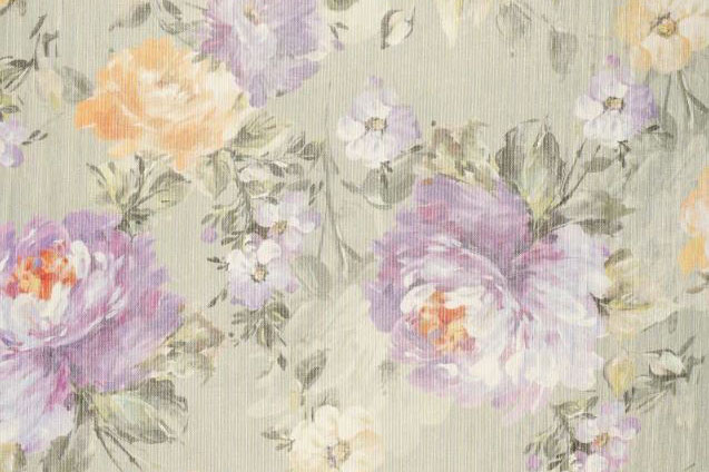 Luxus-Baumwolle glänzend - Blütentraum 