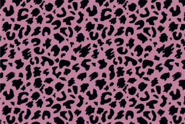 Pannesamt - Leopard Pink