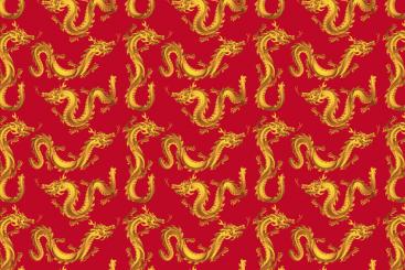 Universalstoff - China-Drache Bordeaux