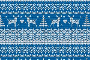 Wellness-Fleece - Collection Norway - Christmas Love Blau