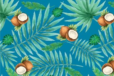 Outdoorstoff - Coconuts Blau