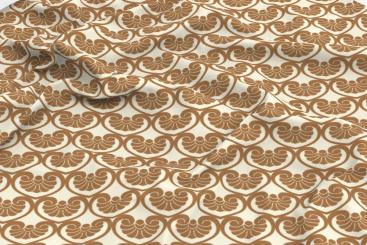 Frottee-Fleece - Barock Residence Klassik Beige/Braun