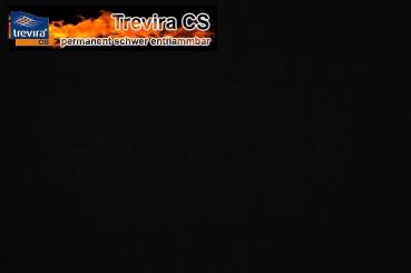 Trevira CS - 160 cm breit - permanent schwer entflammbar Schwarz