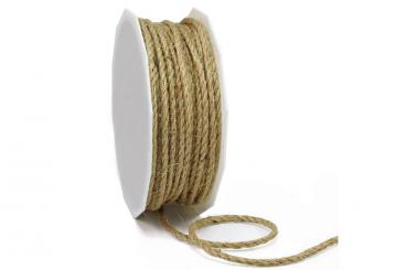 Jute-Naturkordel 4 mm - 25-Meter-Rolle 