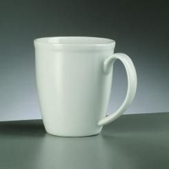 Geschirr Porzellan - Tasse - ø 8 / 5,2 x H 9,1 cm - 250 ml - weiß 