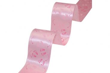 Babyfüße - Band 40 mm - 25 m Rolle - Rosa 