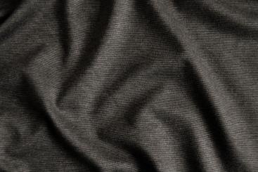 Romanit-Jersey - uni Schwarz/Braun gestreift