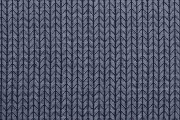 Albstoffe - Bio Jacquard-Jersey - Big Knit Nachtblau