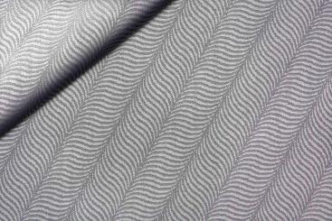 Jacquard-Taft deluxe - Waves - Silber 