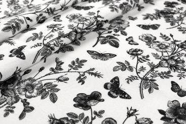 Viskosestoff - Toile Butterfly 