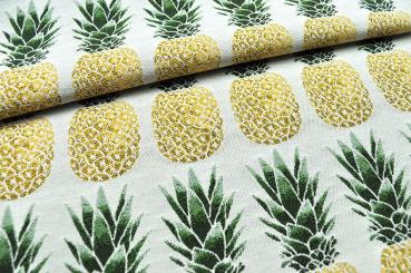 Dekostoff Jacquard - Ananas 