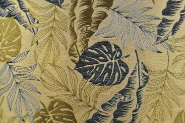 Luxus-Jacquard - Botanic - Gold/Schwarz 