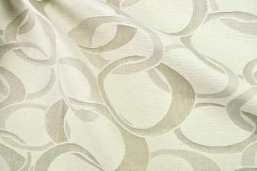 Jacquard Stoff - Ringe - Hellbeige 