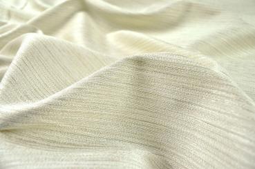 Dekostoff Jacquard - zweiseitig - Streifenmeer - Creme/Beige 