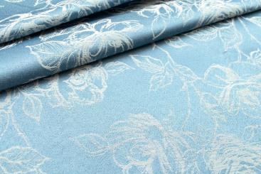 Jacquard Rosen - Blau/Hellblau 