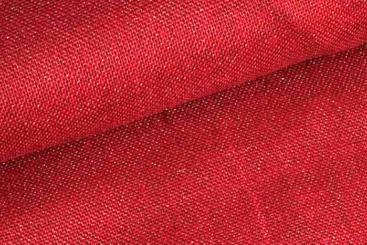 Jute - Gold-Lurex - Rot 