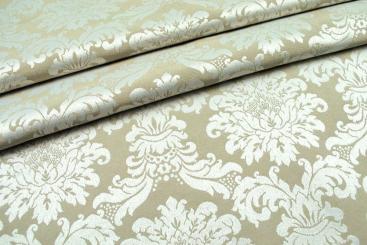 Jacquard-Dekostoff - Herzogin Victoria - Beige 