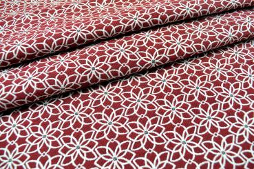 Jacquard-Dekostoff - Saint Lucia - Rot 