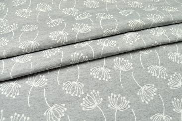 Dekostoff Jacquard - Dandelion - Hellgrau/Creme 