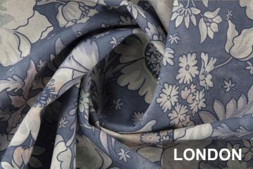 Dekostoff Leinen deluxe - London - Night Flower - 280 cm 