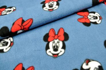 Fleece - Minnie Mouse© - Blau 