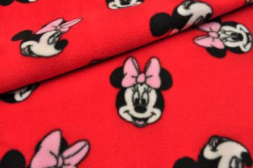 Fleece - Minnie Mouse© - Rot 