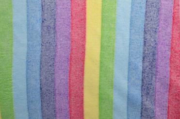 Flausch-Fleece - Pastell-Regenbogen 