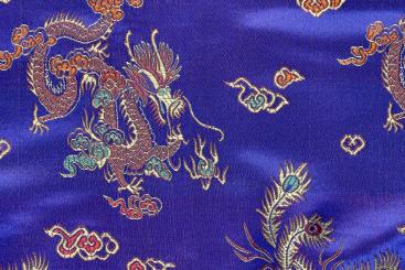 China-Seidenimitat Drache - Royal - 150 cm 