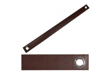 Lederband Raffhalter - 67 cm - Braun 