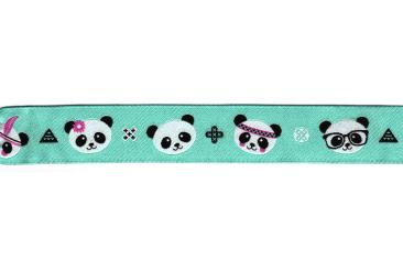 Kinder-Borte - 2 cm breit - Panda - Meterware 