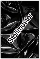 Stoffmuster: Kunstleder - Stretch-Lack- Schwarz 