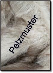 Pelzmuster: Schneekatze - Pelz-Imitat - Beige/Creme 