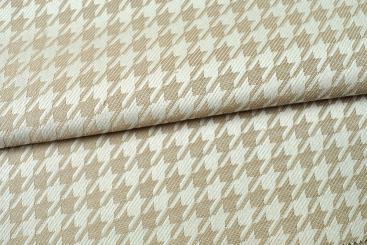 Outdoor-Jacquard Dralon® - Hahnentritt - Beige 