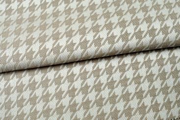 Outdoor-Jacquard Dralon® - Hahnentritt - Taupe 