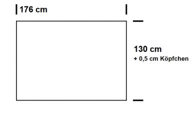 Fertig-Gardine linke + rechte Seite - Chiffon - a: 176 x b: 130 cm - Weiß 
