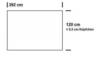 Fertig-Gardine - Voile - a: 392 x b: 120 cm - Champagner 