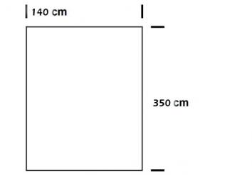 Fertig-Gardine - Taft gecrasht - a: 140 x b: 350 cm - Braun 