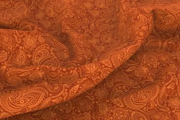 Paisley Oriental - Trevira CS Orange