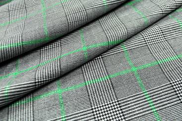 Jacquard-Bekleidungsstoff - Paris Check Glitzer 