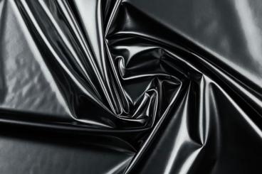 Kunstleder - Stretchlack Schwarz  Stoffe online kaufen