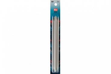 Strumpfstricknadeln Prym 20 cm - 6,0 mm Grau KST 