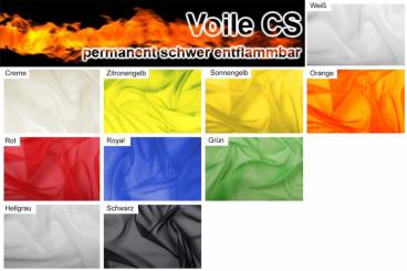 Voile - permanent schwer entflammbar - 300 cm 