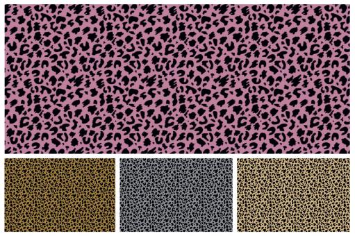 Fleece-Stoff - Leopard