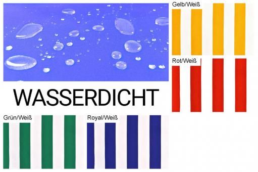 Polyester-Stoff - reißfest und wasserdicht - Blockstreifen