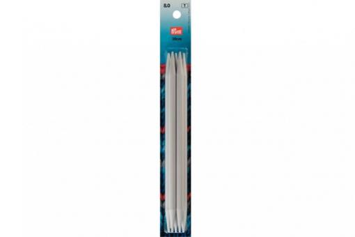 Strumpfstricknadeln Prym 20 cm - 8,0 mm Grau KST